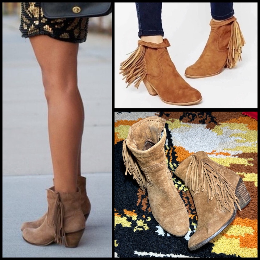 Cochella Babe, SAM EDELMAN, Louie, suede fringe boots!!